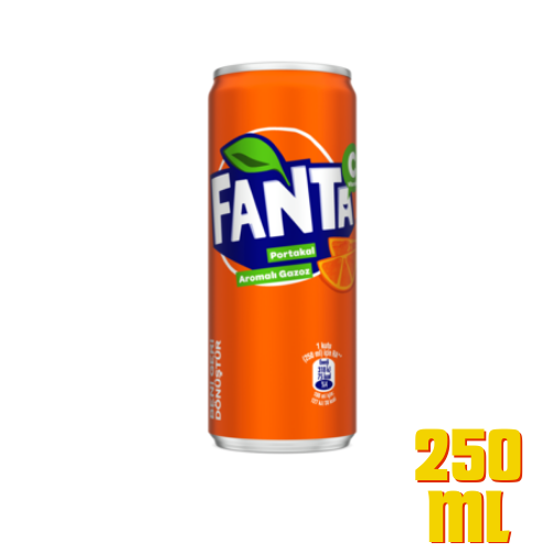 Fanta Portakal Aromali Gazoz Kutu 250 Ml